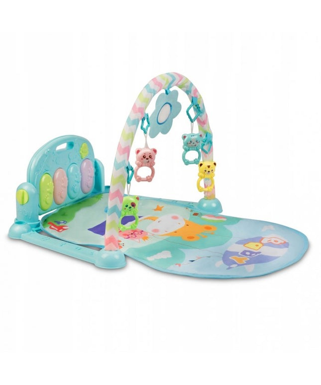 Salteluta de joaca cu pian Ricokids 7314 - Albastru