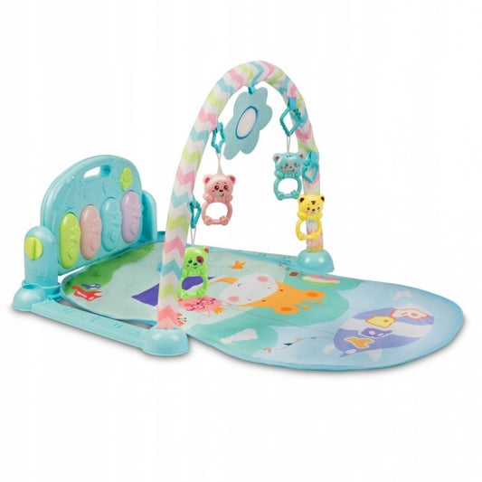 Salteluta de joaca cu pian Ricokids 7314 - Albastru
