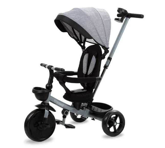 Tricicleta cu sezut rotativ si roti cu spuma EVA Kidwell Axel - Gri - Bebeboo - Totul pentru copii. Jucării, Hăinuțe, Perne, Mobilier, Textile