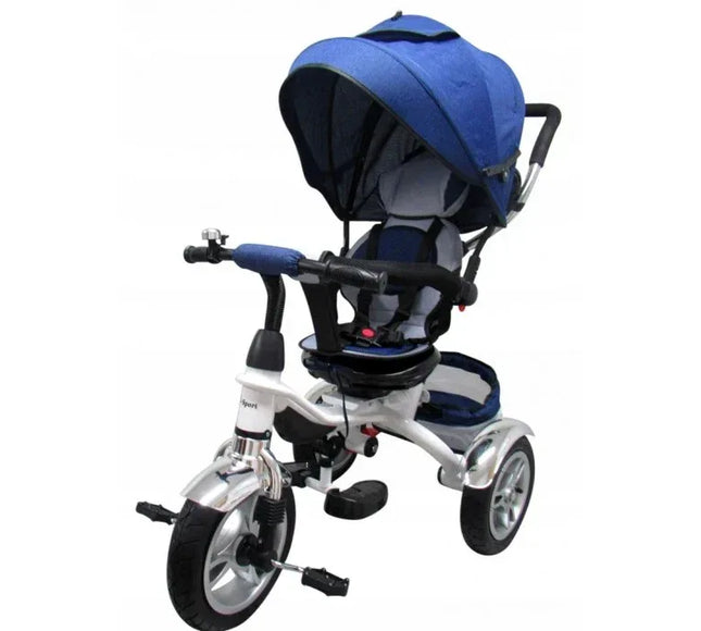 Tricicleta cu pedale 3 in 1 R-Sport T3 - Albastru - Bebeboo - Totul pentru copii. Jucării, Hăinuțe, Perne, Mobilier, Textile