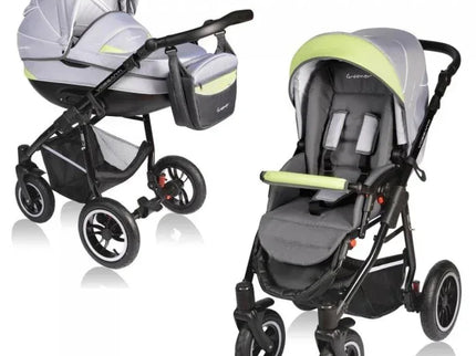 Carucior VESSANTI Crooner 2 in 1 - Green/Gray - Bebeboo - Totul pentru copii. Jucării, Hăinuțe, Perne, Mobilier, Textile