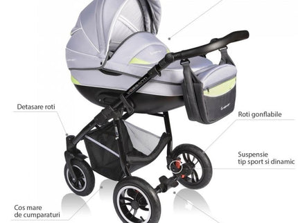 Carucior VESSANTI Crooner 2 in 1 - Green/Gray