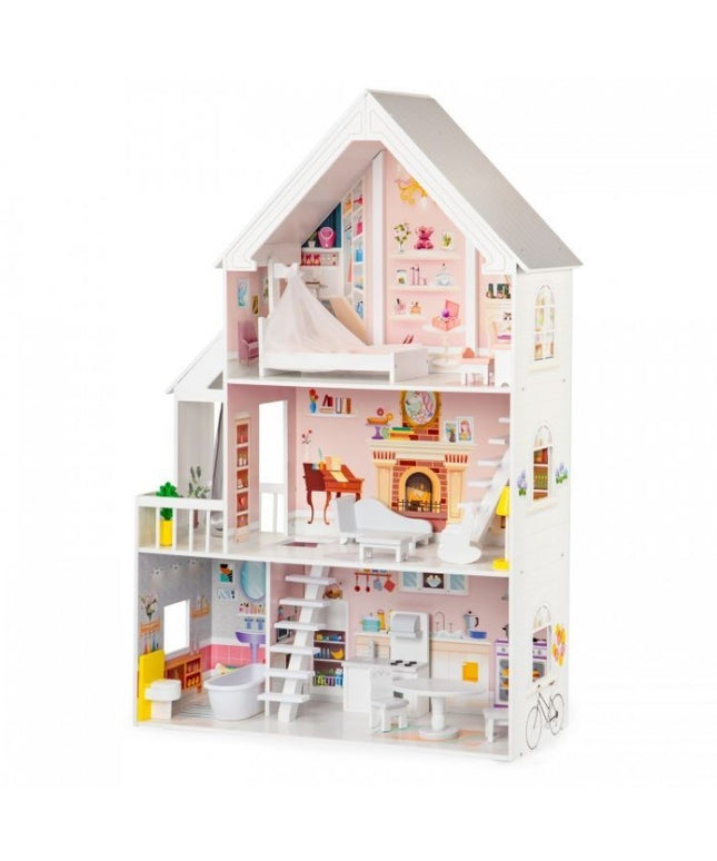 Casuta de papusi din lemn XXL Ecotoys 4127