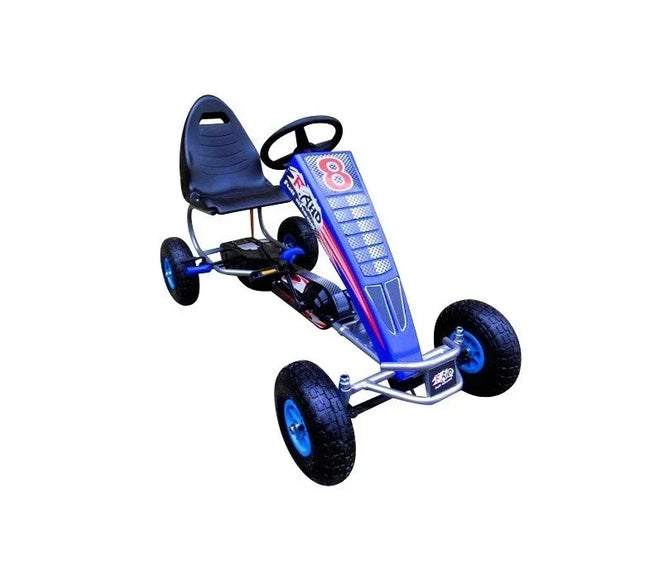 Kart cu pedale Gokart, 4-10 ani, roti gonflabile, G5 R-Sport - Albastru - Bebeboo - Totul pentru copii. Jucării, Hăinuțe, Perne, Mobilier, Textile