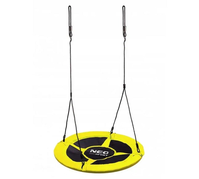 Leagan tip cuib pentru copii XXL, 95 cm, 150 kg, Neo-Sport 1003, Galben - Bebeboo - Totul pentru copii. Jucării, Hăinuțe, Perne, Mobilier, Textile