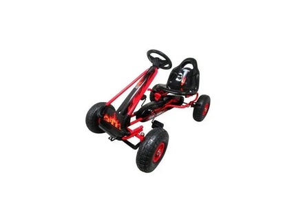 Kart cu pedale Gokart, 3-6 Ani, roti pneumatice din cauciuc, frana de mana, G3 R-Sport - Rosu - Bebeboo - Totul pentru copii. Jucării, Hăinuțe, Perne, Mobilier, Textile