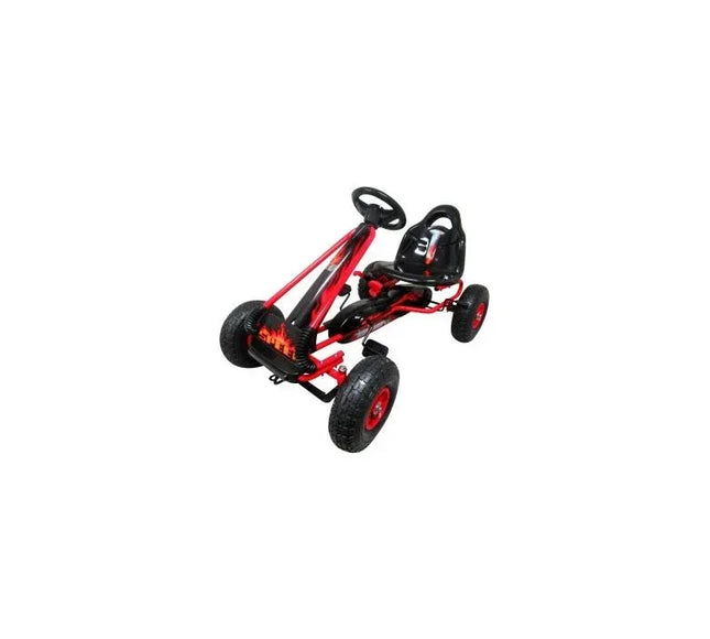 Kart cu pedale Gokart, 3-6 Ani, roti pneumatice din cauciuc, frana de mana, G3 R-Sport - Rosu - Bebeboo - Totul pentru copii. Jucării, Hăinuțe, Perne, Mobilier, Textile