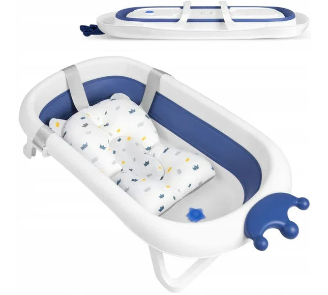 Cadita de baie cu dop de scurgere si pernita inclusa Ricokids RK-280 - Albastru - Bebeboo - Totul pentru copii. Jucării, Hăinuțe, Perne, Mobilier, Textile