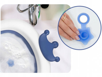 Cadita de baie cu dop de scurgere si pernita inclusa Ricokids RK-280 - Albastru