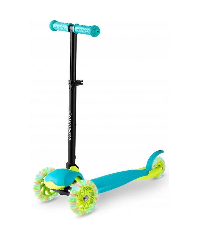 Trotineta cu roti cu LED Ricokids Loco 765103 - Turcoaz
