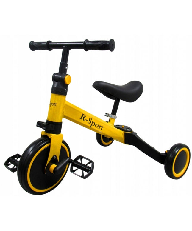 Bicicleta multifunctionala 4 in 1 cu pedale detasabile P8 R-Sport - Galben