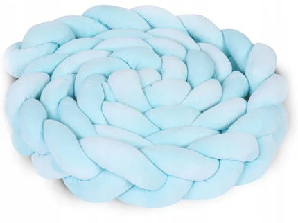 Protectie laterala pentru patut, impletita, 3 M, Ricokids 722111 - Albastru - Bebeboo - Totul pentru copii. Jucării, Hăinuțe, Perne, Mobilier, Textile
