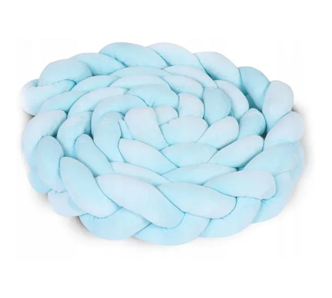 Protectie laterala pentru patut, impletita, 3 M, Ricokids 722111 - Albastru - Bebeboo - Totul pentru copii. Jucării, Hăinuțe, Perne, Mobilier, Textile