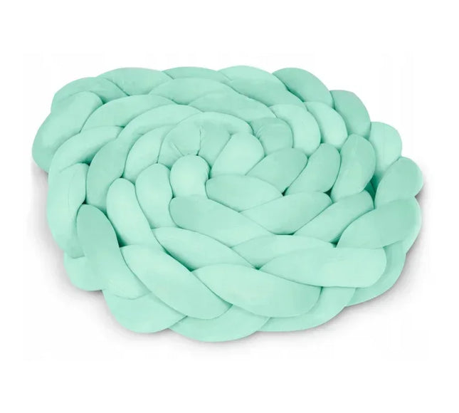 Protectie laterala pentru patut, impletita, 3 M, Ricokids 722112 - Mint - Bebeboo - Totul pentru copii. Jucării, Hăinuțe, Perne, Mobilier, Textile
