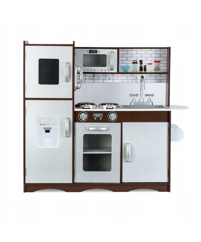 Bucatarie retro din lemn pentru copii Ricokids 7833 - Alb