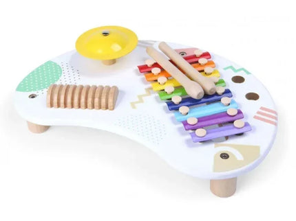 Tabla din lemn cu 3 instrumente Ecotoys 3655 - Bebeboo - Totul pentru copii. Jucării, Hăinuțe, Perne, Mobilier, Textile