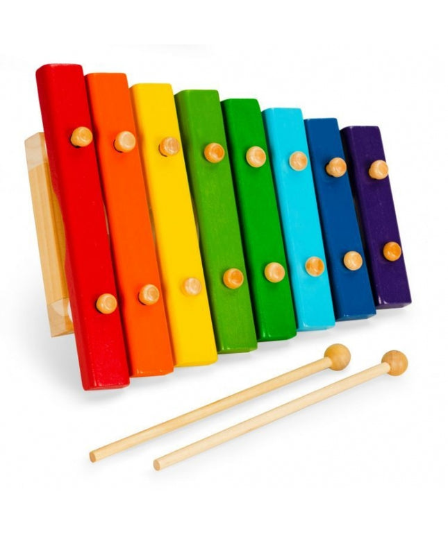 Xilofon pentru copii, versiune cu 8 tonuri, Ecotoys PH08C002