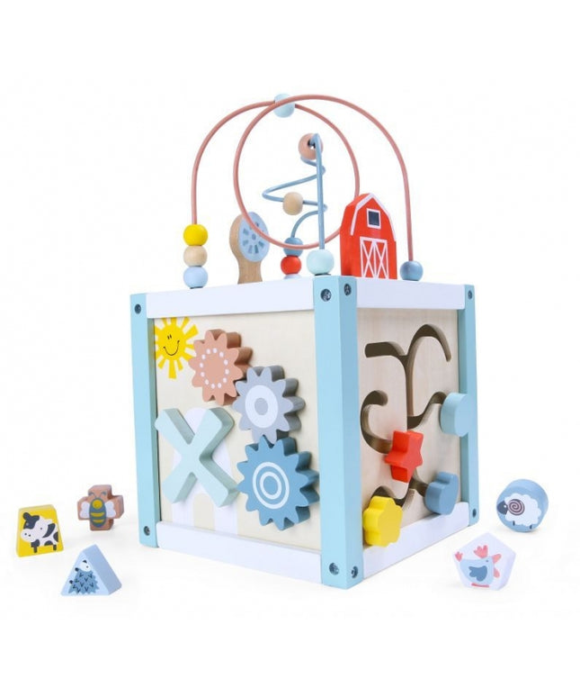 Cub educational din lemn 1020 Ecotoys