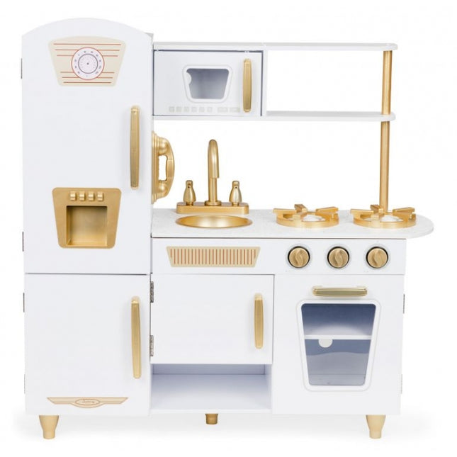 Bucatarie mare din lemn pentru copii cu accesorii Ecotoys 7267