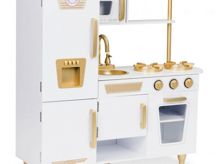 Bucatarie mare din lemn pentru copii cu accesorii Ecotoys 7267