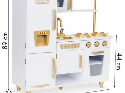 Bucatarie mare din lemn pentru copii cu accesorii Ecotoys 7267