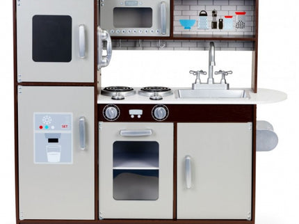 Bucatarie mare din lemn pentru copii cu accesorii Ecotoys 7266