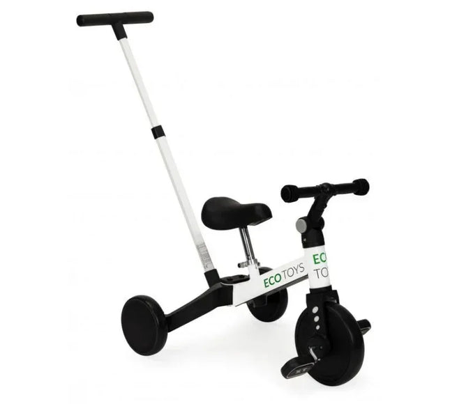 Tricicleta cu pedale si maner 2 in 1 Ecotoys YM-BT-6 - Alb - Bebeboo - Totul pentru copii. Jucării, Hăinuțe, Perne, Mobilier, Textile