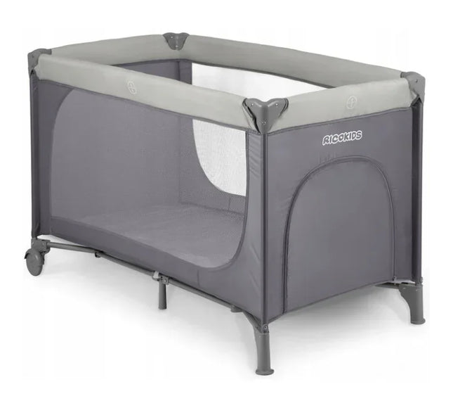 Patut pliabil Ricokids RK-240 Gri deschis - Bebeboo - Totul pentru copii. Jucării, Hăinuțe, Perne, Mobilier, Textile