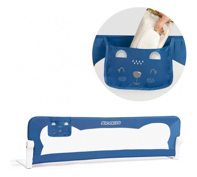 Bariera de pat Ricokids 150 x 42 x 35 cm - Albastru