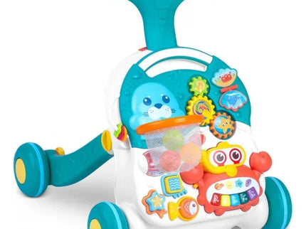 Antemergator educational 2 in 1 Ricokids RK-810 Alb cu albastru - Bebeboo - Totul pentru copii. Jucării, Hăinuțe, Perne, Mobilier, Textile