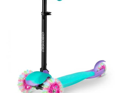 Trotineta cu roti cu LED Ricokids Loco 765104 - Turcoaz cu roz - Bebeboo - Totul pentru copii. Jucării, Hăinuțe, Perne, Mobilier, Textile