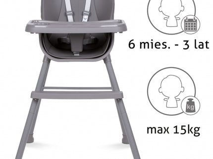 Scaun de masa 4 in 1 Kidwell EATAN Gray