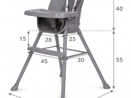 Scaun de masa 4 in 1 Kidwell EATAN Gray