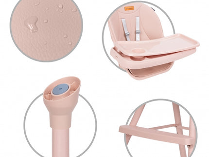 Scaun de masa 4 in 1 Kidwell EATAN Pink