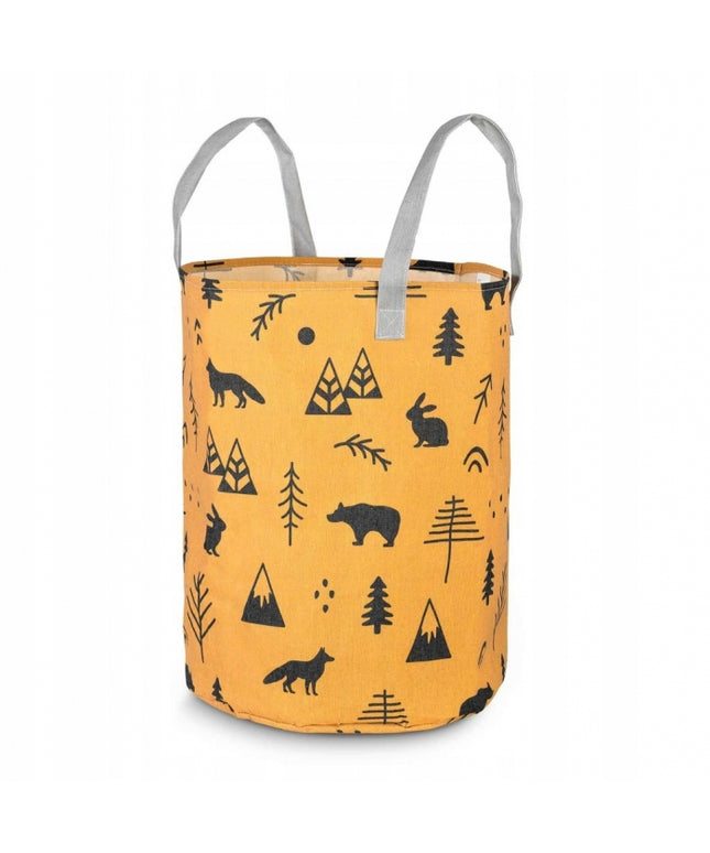 Cos mare pentru depozitarea jucariilor Nukido - Galben