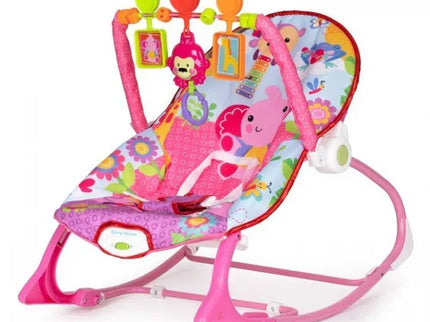 Balansoar cu vibratii 2 in 1 Ecotoys 8617 - Roz - Bebeboo - Totul pentru copii. Jucării, Hăinuțe, Perne, Mobilier, Textile