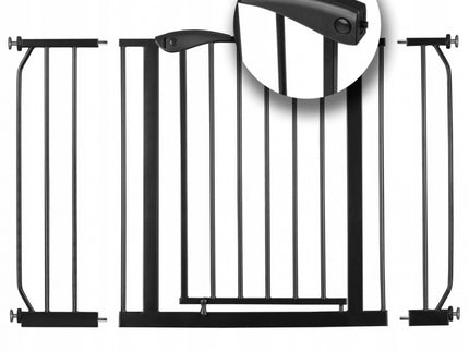 Poarta siguranta 75-115 cm Nukido 718300 - Negru