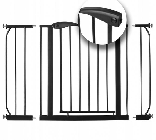 Poarta siguranta 75-115 cm Nukido 718300 - Negru