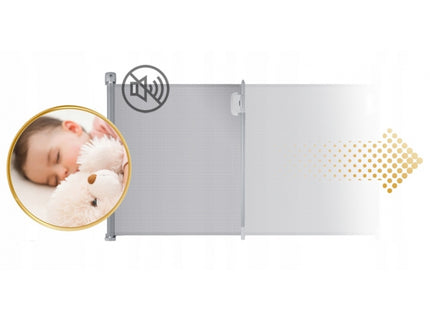 Bariera de protectie pentru scari si usi, 50-140 cm, Nukido 718401 - Gri