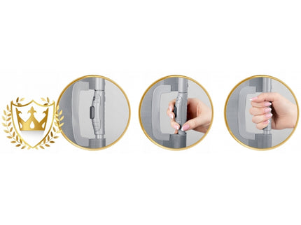 Bariera de protectie pentru scari si usi, 50-140 cm, Nukido 718401 - Gri