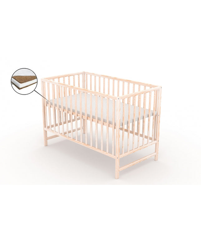 Patut fara sertar VESSANTI Clasico Natur + Saltea Cocos 10 cm