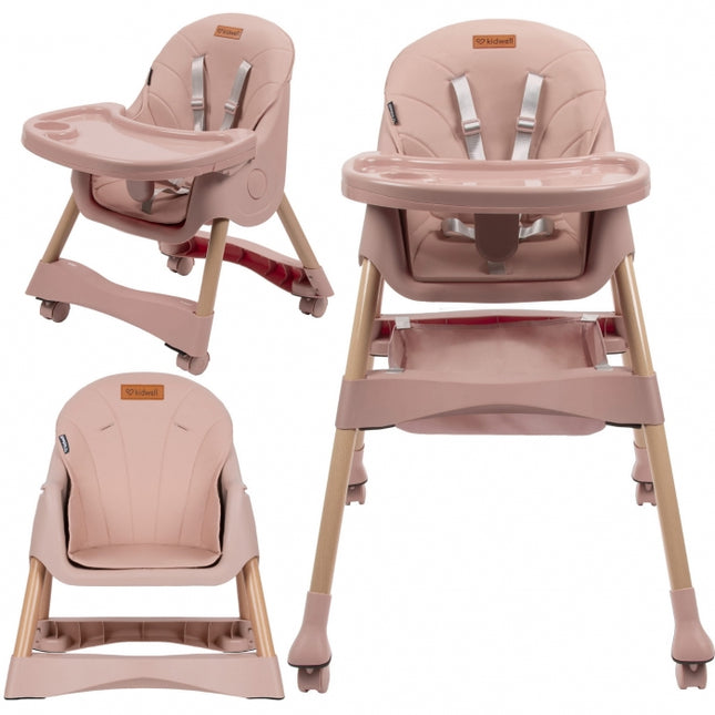 Scaun de masa 2 in 1 Kidwell KARIMI - Roz
