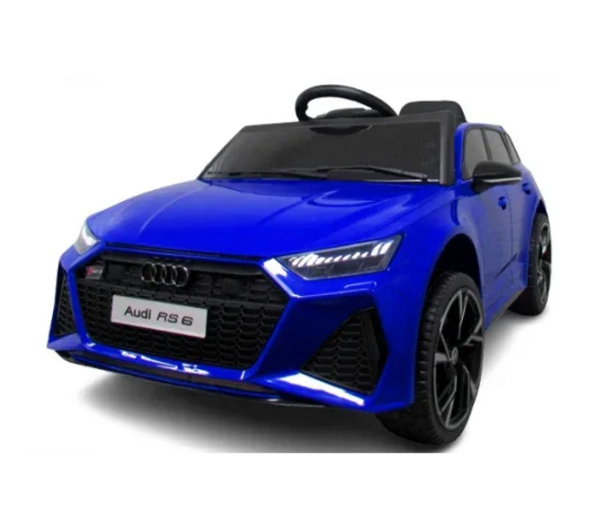 Masinuta electrica cu telecomanda Audi RS6 R-Sport - Albastru - Bebeboo - Totul pentru copii. Jucării, Hăinuțe, Perne, Mobilier, Textile