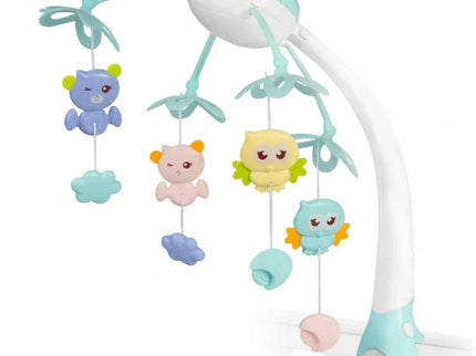 Carusel muzical pentru patut cu proiector, sunete si jucarii Ricokids RK-813 - Albastru - Bebeboo - Totul pentru copii. Jucării, Hăinuțe, Perne, Mobilier, Textile