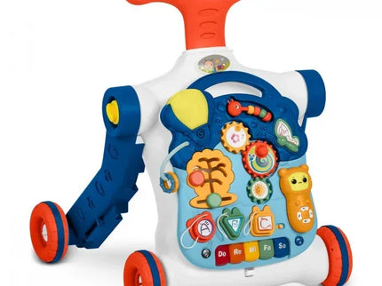 Antemergator educational 4 in 1 Ricokids 781900 - Albastru - Bebeboo - Totul pentru copii. Jucării, Hăinuțe, Perne, Mobilier, Textile