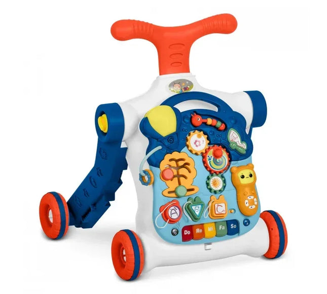 Antemergator educational 4 in 1 Ricokids 781900 - Albastru - Bebeboo - Totul pentru copii. Jucării, Hăinuțe, Perne, Mobilier, Textile