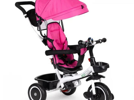 Tricicleta Ecotoys EDIYM-BT-2 - Roz - Bebeboo - Totul pentru copii. Jucării, Hăinuțe, Perne, Mobilier, Textile