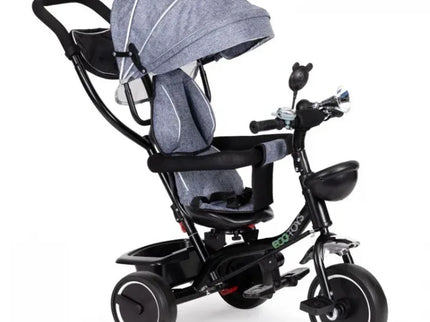 Tricicleta cu sezut rotativ Ecotoys JM-066-9 - Gri - Bebeboo - Totul pentru copii. Jucării, Hăinuțe, Perne, Mobilier, Textile