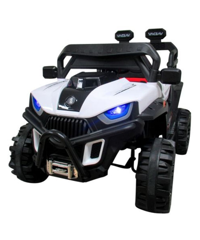 Masinuta electrica cu telecomanda si functie de balansare Buggy X8N, varsta 1-5 ani, putere 70W, roti plastic, R-sport - Alb