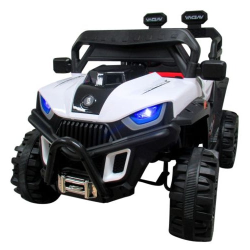 Masinuta electrica cu telecomanda si functie de balansare Buggy X8N, varsta 1-5 ani, putere 70W, roti plastic, R-sport - Alb